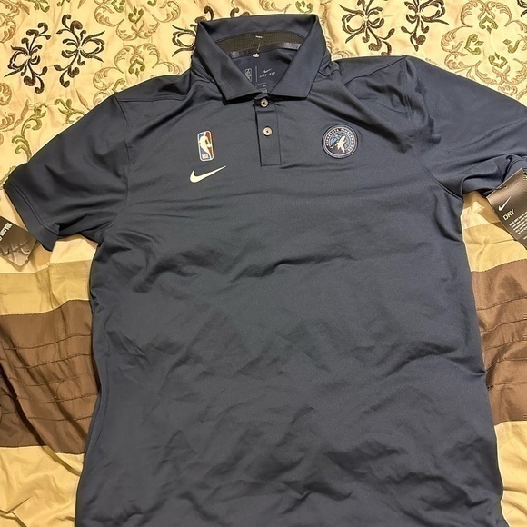 Nike Other - Nike NBA Minnesota Timberwolves Dri-Fit Team Polo Shirt [AV1783-419] Size:S